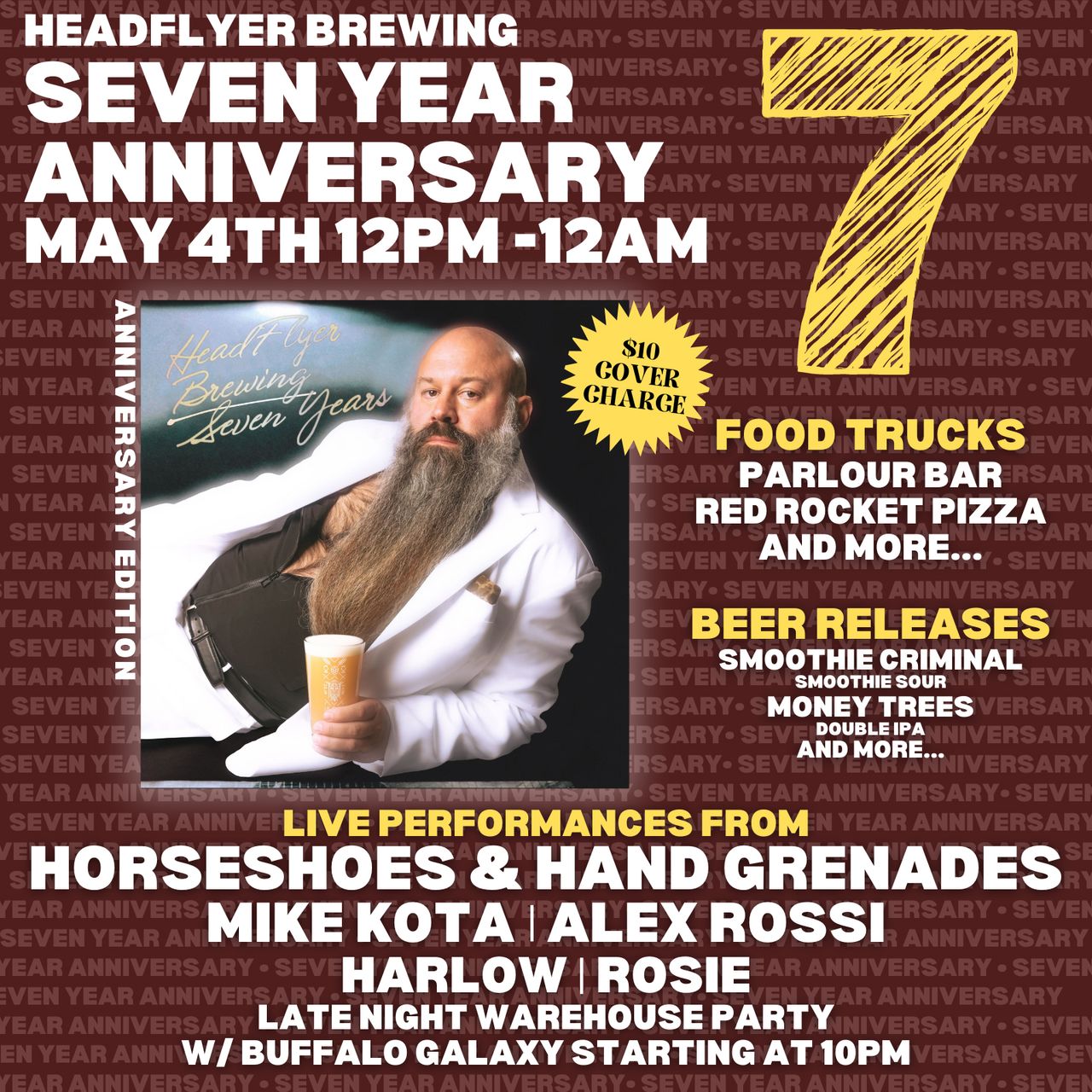 Seven Year Anniversary Party  May 4th, 2024